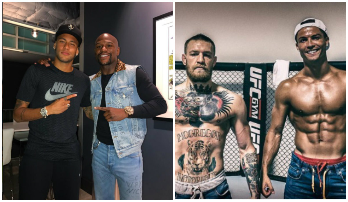 Neymar y Floyd Mayweather / Conor McGregor y Cristiano