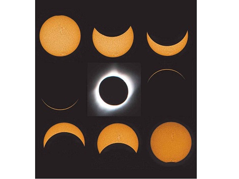 El eclipse solar ocurrido este año pudo apreciarse de manera total.