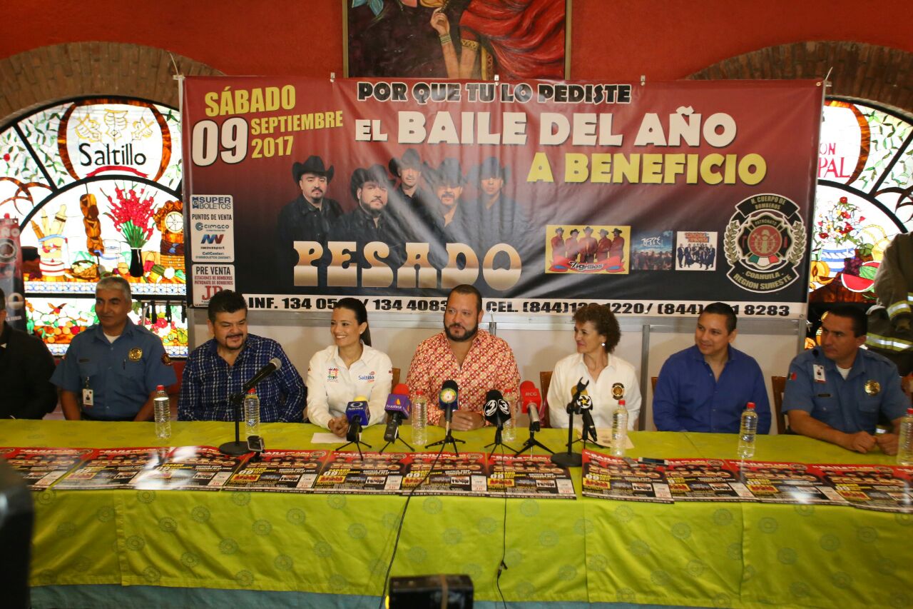 Pesado ofrecerá un baile en beneficio del Patronato de Bomberos de Saltillo.