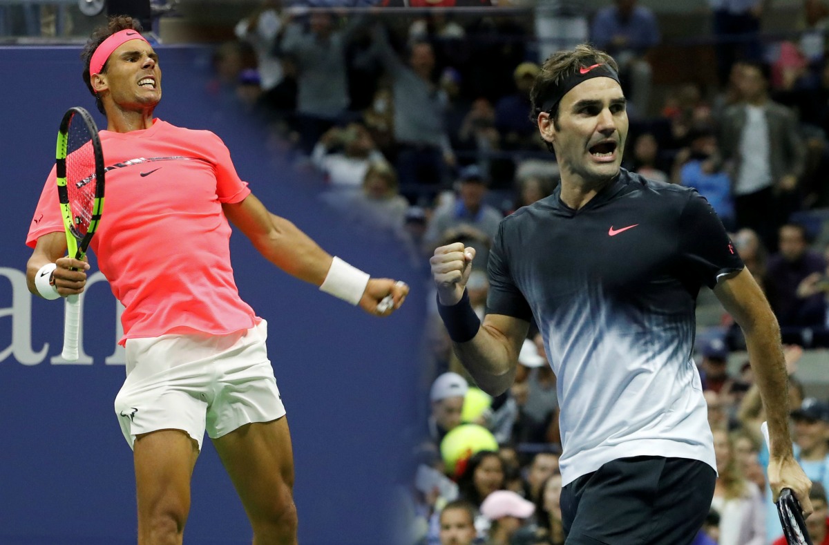 Rafael Nadal y Roger Federer fueron los más destacados de la jornada