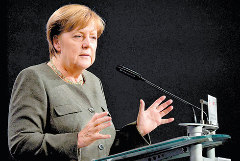 Merkel es puntera en las encuestas. 