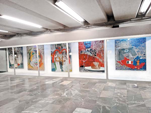 Son expuestas 16 piezas del artista oaxaqueño.