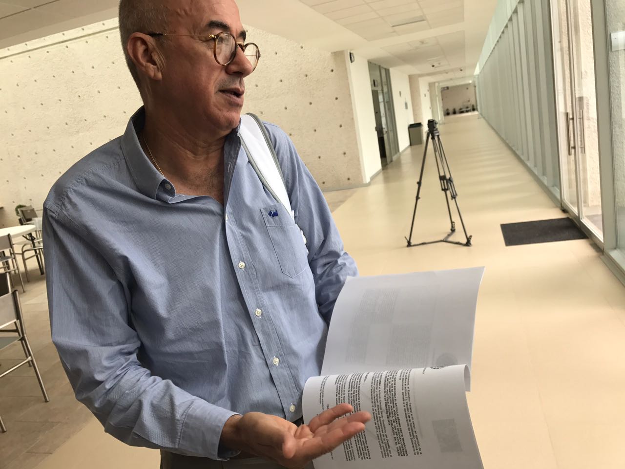 Coordinador de la bancada del PAN en el Congreso del Estado, Éctor Jaime 