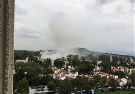 La explosión en las instalaciones de la Secretaría de Marina.
