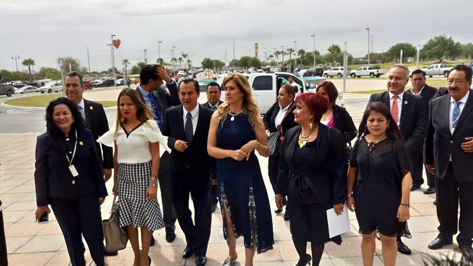 La alcaldesa Maki Esther Ortiz rumbo a presentar su primer informe de gobierno.