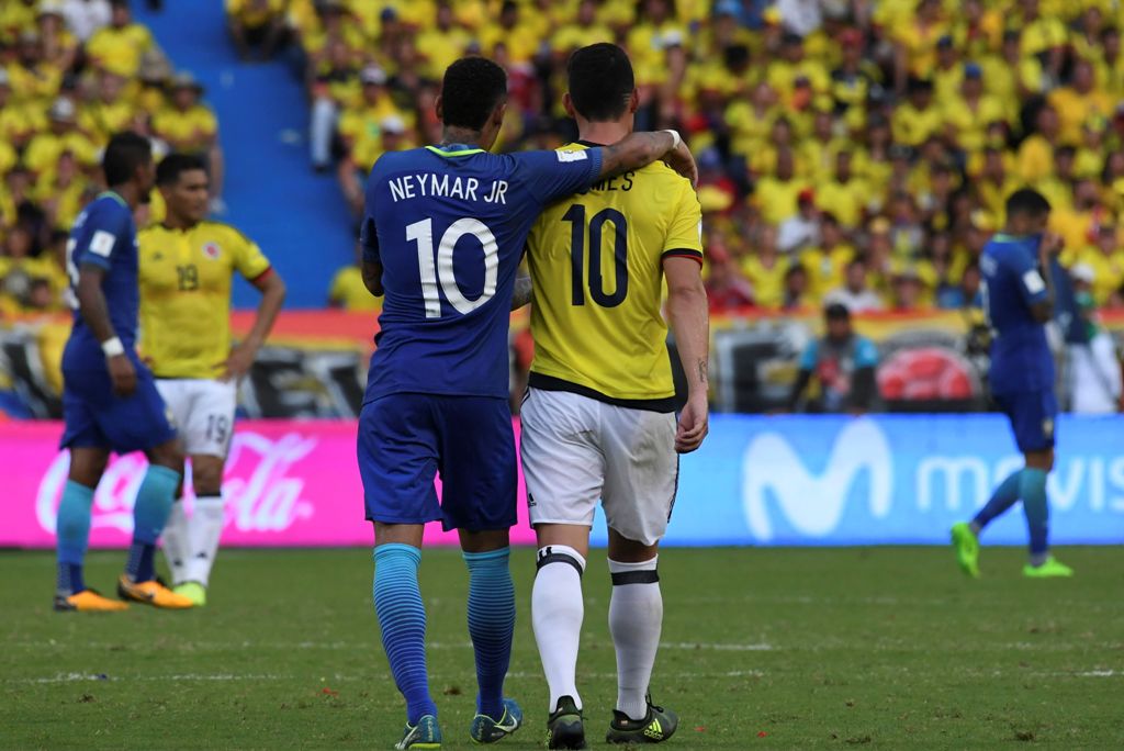 James Rodríguez y Neymar Jr. 