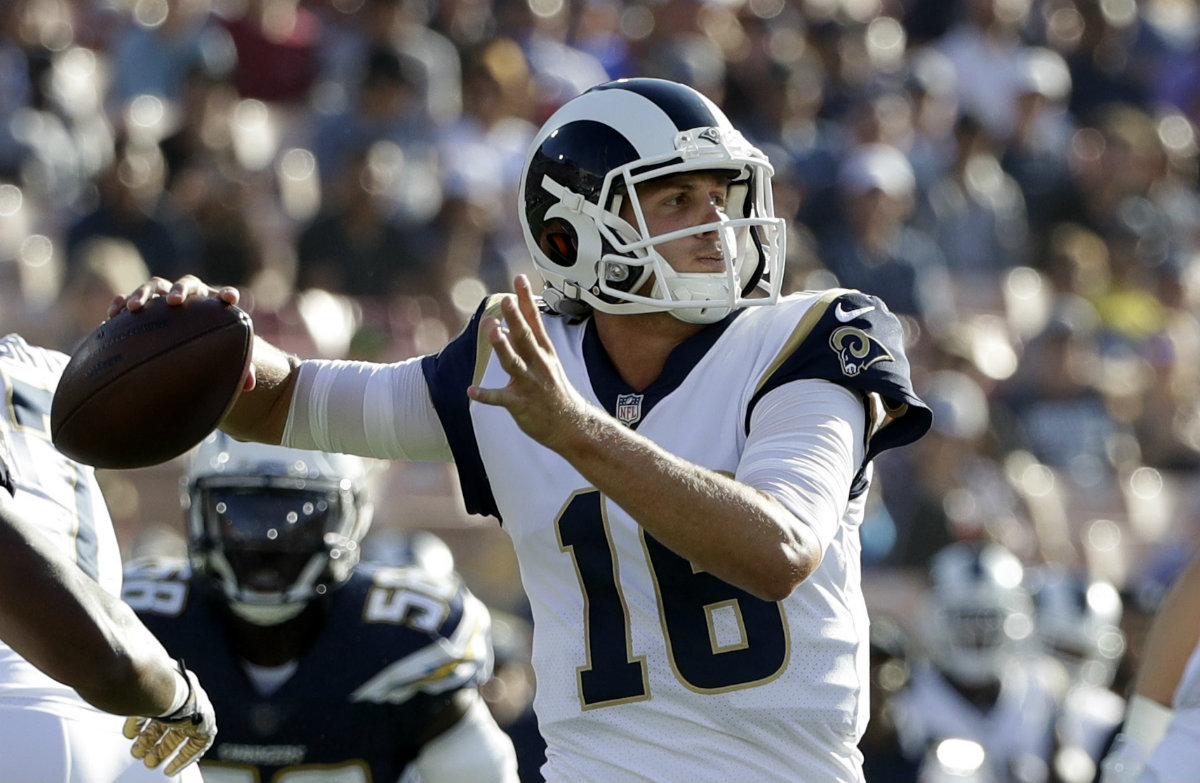 Jared Goff, mariscal de campo de los Carneros de Los Ángeles