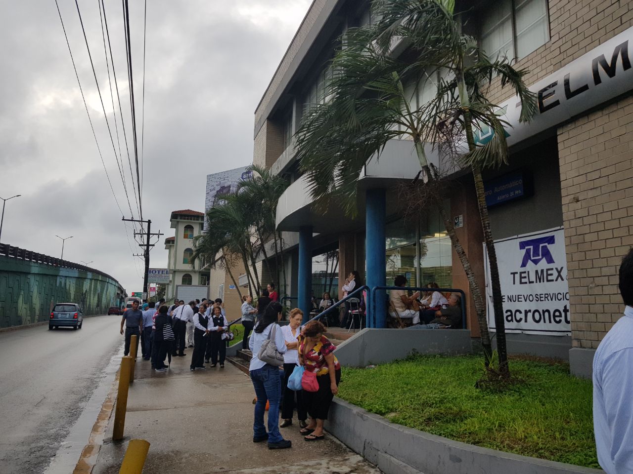 Paro nacional de trabajadores de teléfonos.