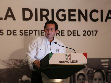 Pedro Pablo Treviño, líder estatal del PRI en Nuevo León.