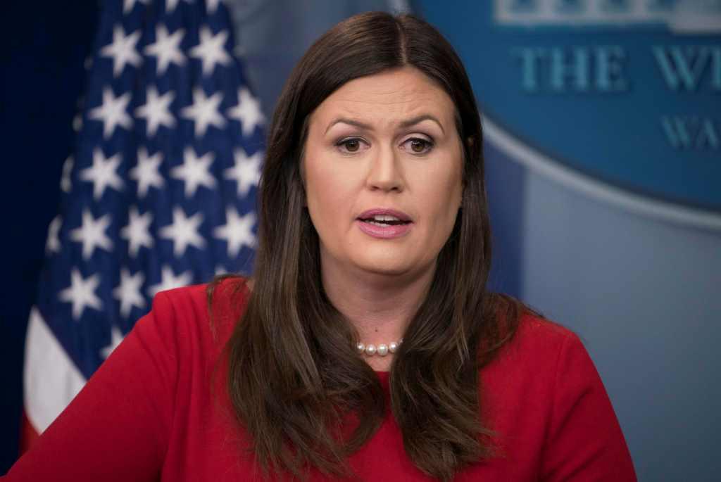 La vocera de la Casa Blanca, Sara Huckabee, habla tras el anuncio de la eliminación del programa DACA.
