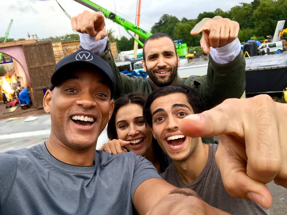 El actor se reunió con parte del elenco.
