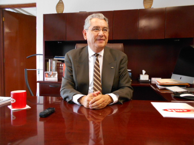 Presidente de la Cámara Mexicana de la Industria de la Construcción, Guillermo Ramos Mena. 