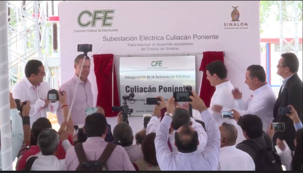 En la subestación se invirtieron 370 millones de pesos y beneficiará a un millón de habitantes de Sinaloa.