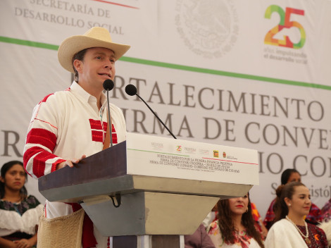 El gobernador de Chiapas, Manuel Velasco.