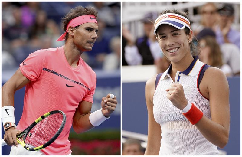 Rafael Nadal y Garbiñe Muguruza logran doblete histórico de tenis español