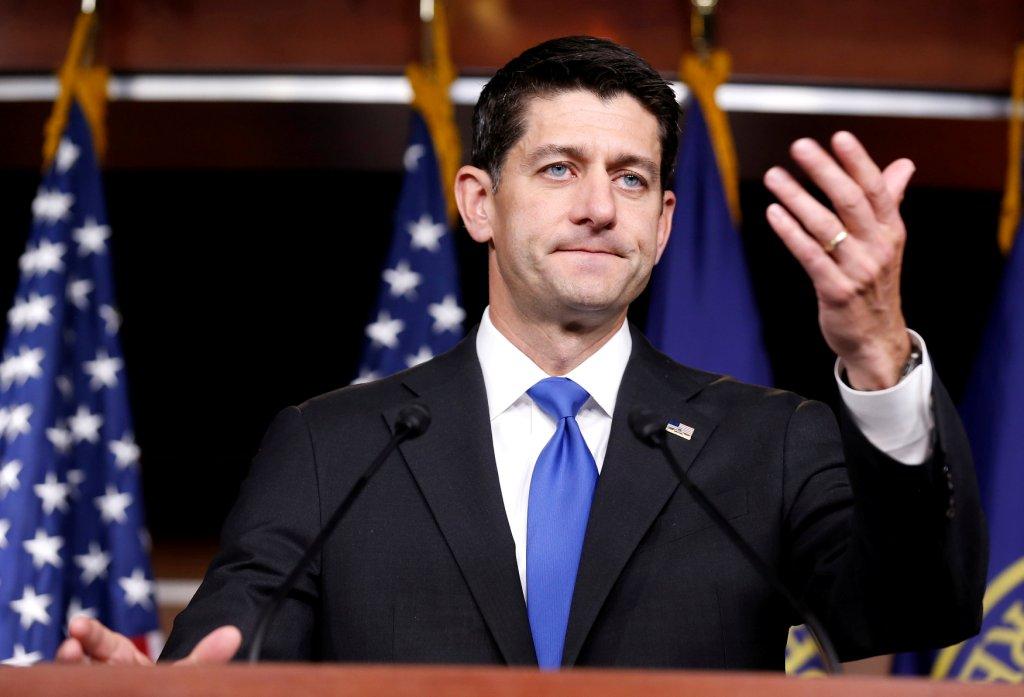 El republicano Paul Ryan, presidente de la Cámara Baja de Estados Unidos.
