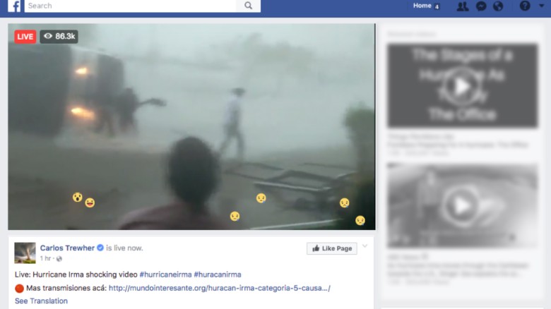 La transmisión en realidad es un loop de una grabación hecha en la India. 