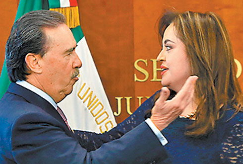 Ana Lilia Herrera y Emilio Gamboa. 