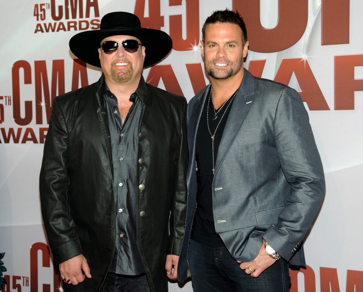 Eddie Montgomery y Troy Gentry del dueto Montgomery Gentry. 