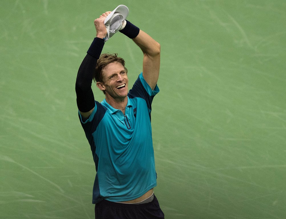 Kevin Anderson festeja su pase a la final del US Open