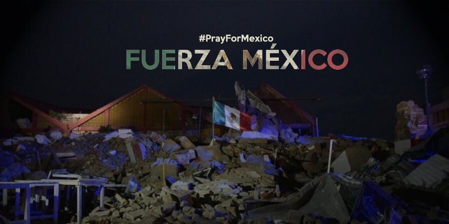 Usuarios de redes sociales comparten su apoyo hacia México con los hashtags #PrayForMexico y #FuerzaMéxico 