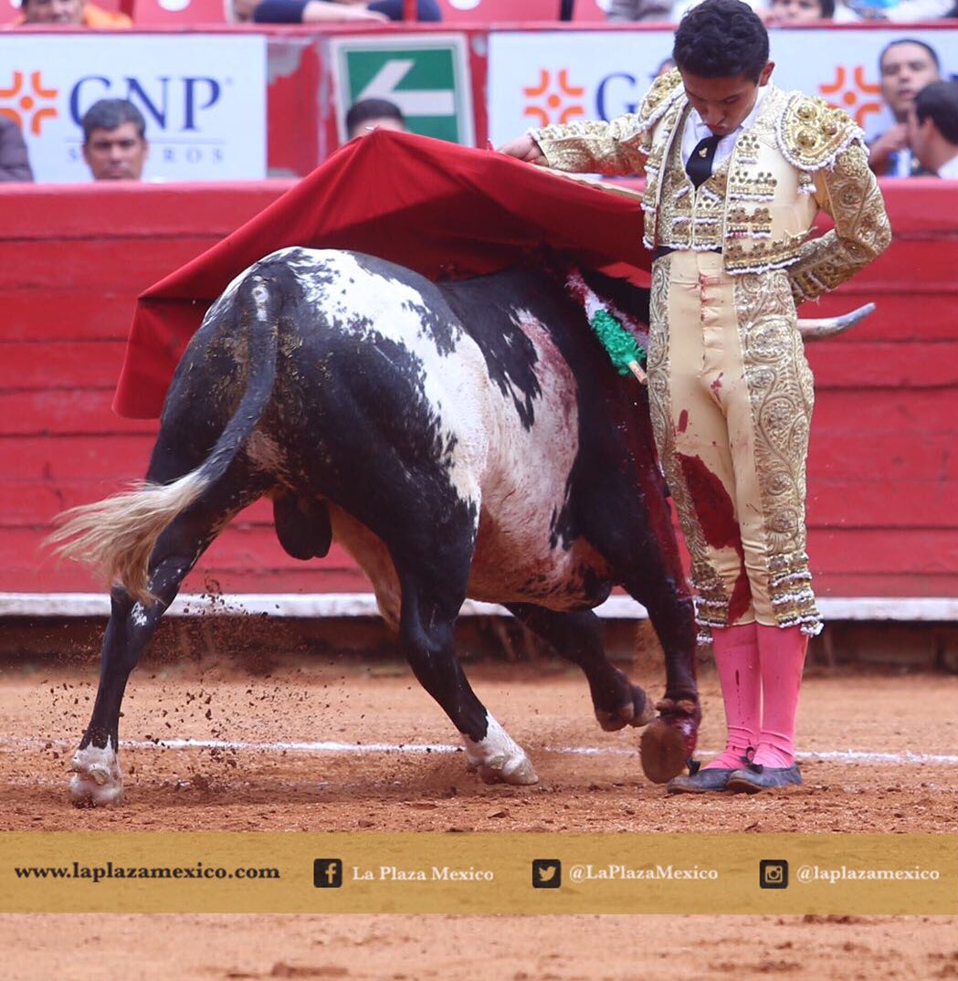 Eduardo Dominguez en el primero de la tarde