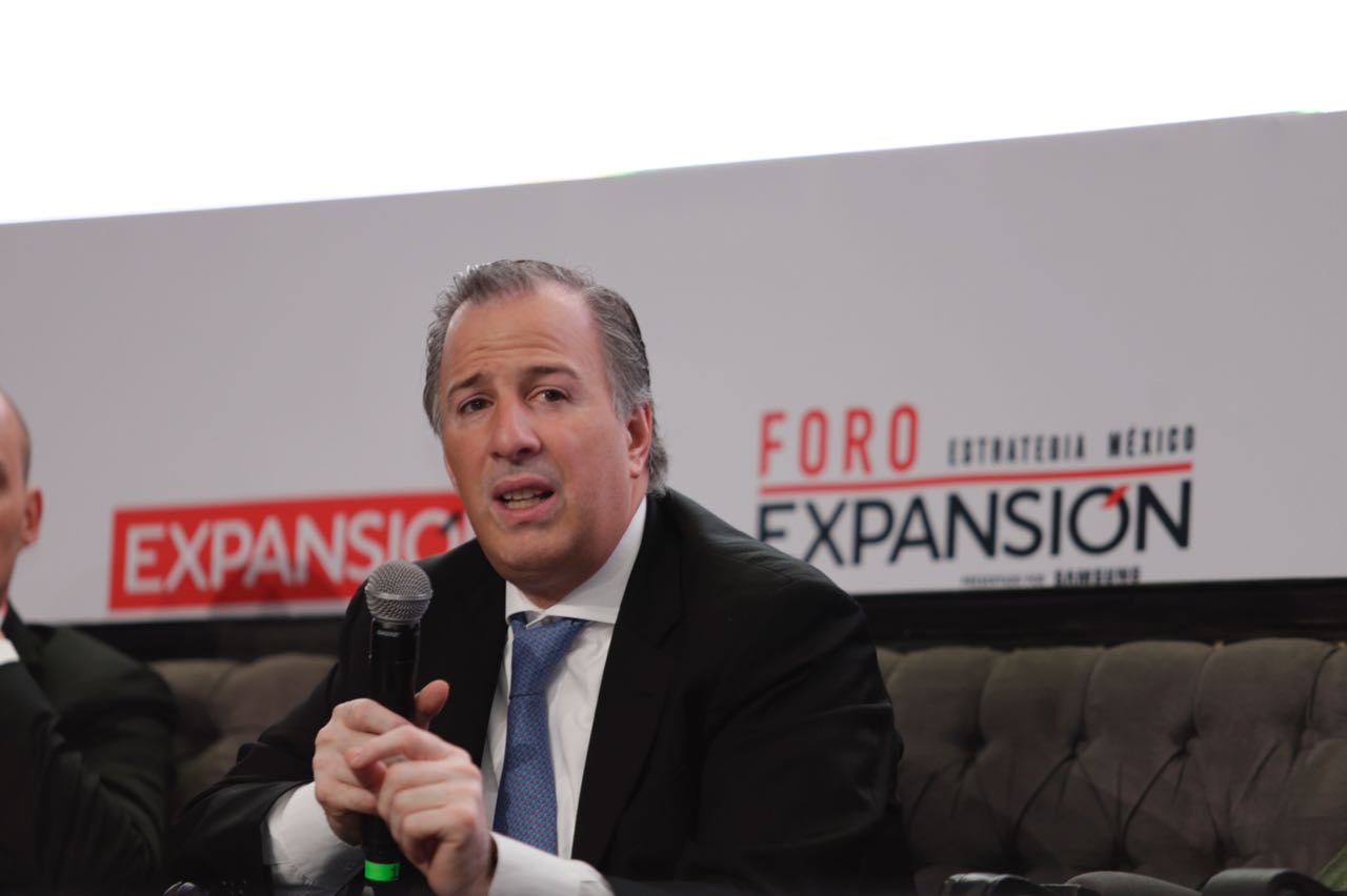 José Antonio Meade, secretario de Hacienda, durante su participación en el foro Estrategias México, Expansión.