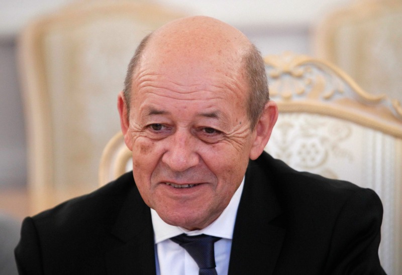 El canciller francés" Jean-Yves Le Drian.