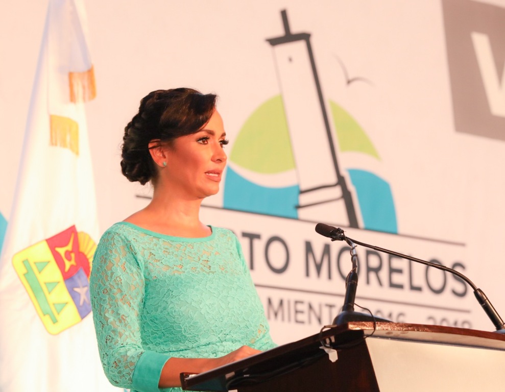 Laura Fernández, presidenta municipal de Puerto Morelos.