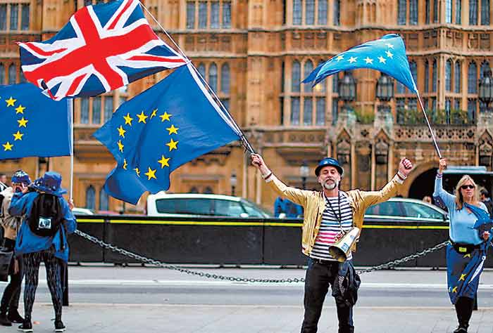 La ley por el ‘brexit’ logró el apoyo del Partido Democrático Unionista.