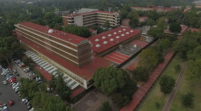 Toma aérea de la FI, cortesía de la UNAM.