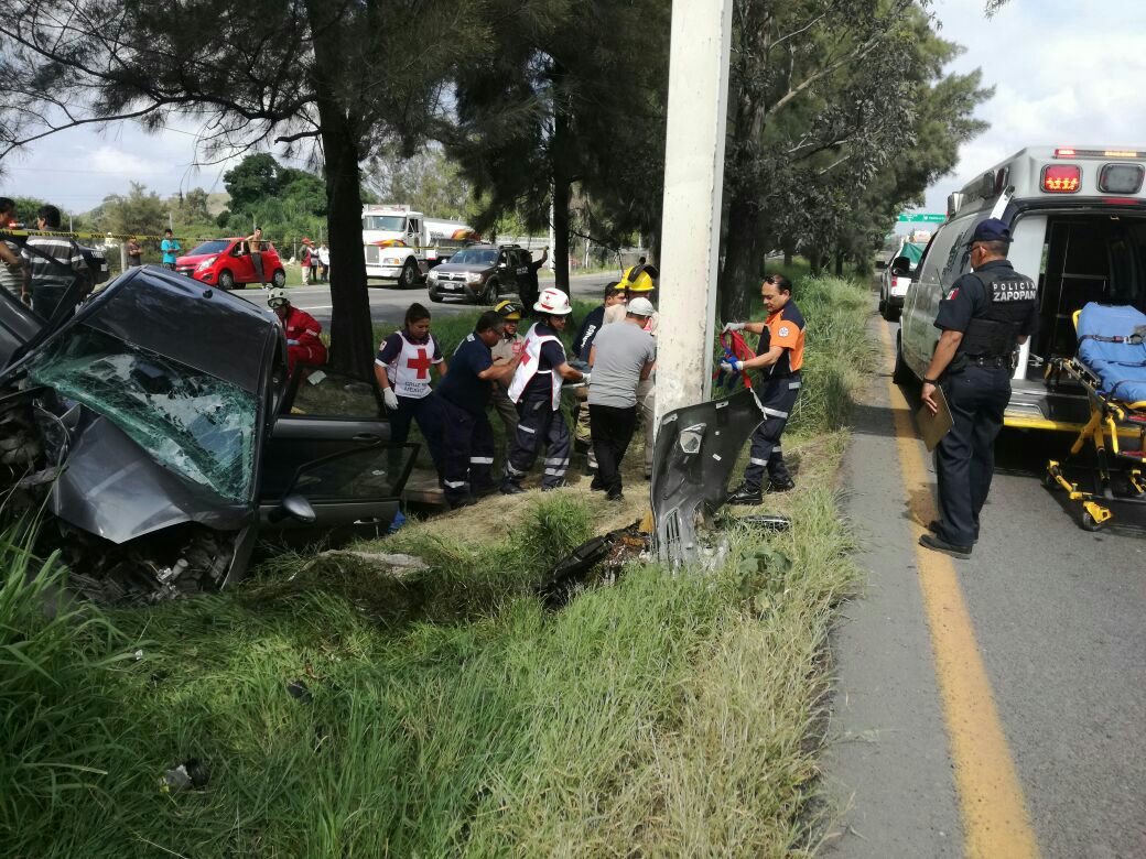 El accidente se registró a la altura del retén militar que se encuentra en la Carretera a Nogales cerca de la zona de la Primavera,