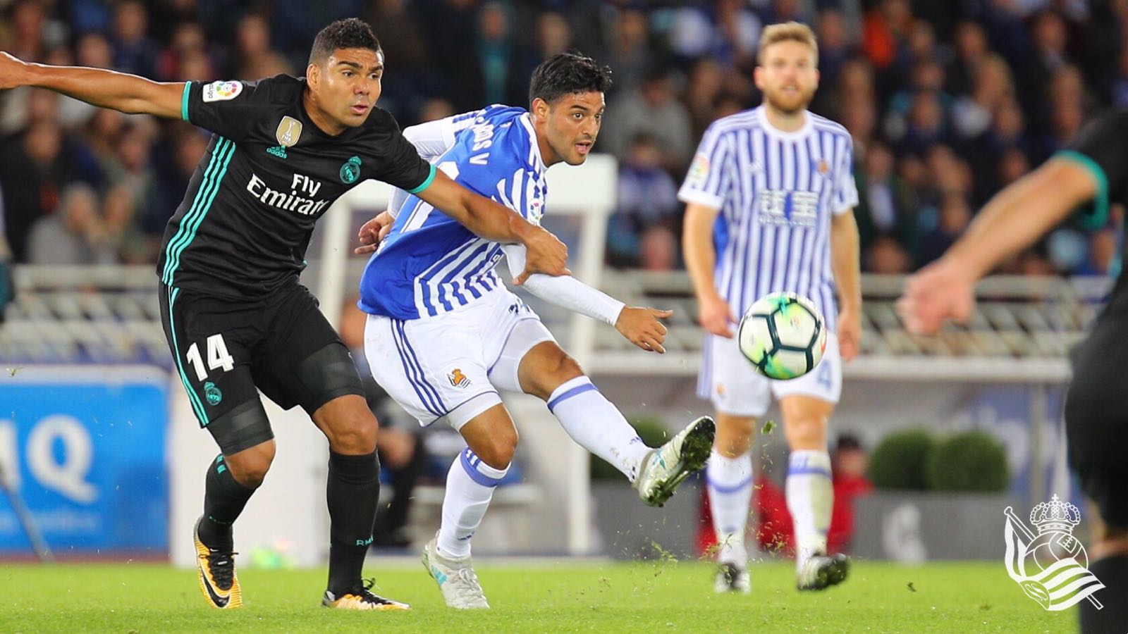 Carlos Vela entró al minuto 57 en la derrota de la Real Sociedad ante Real Madrid