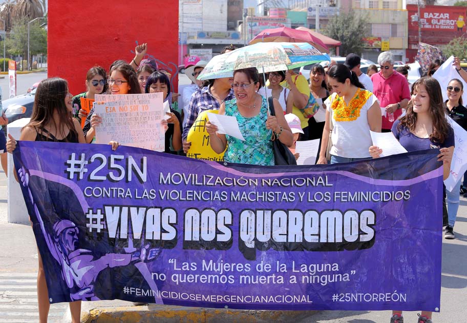 Ayer Torreón fue de las ciudades donde hubo manifestaciones por el asesinato de Mara. 