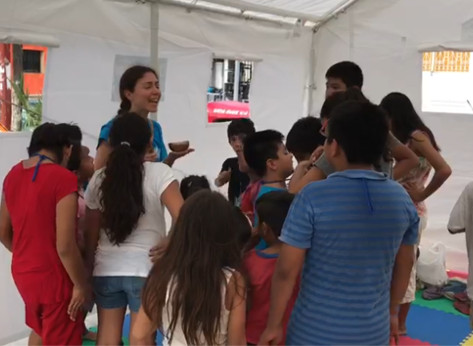 Instala Unicef centros amigables para la infancia en la zona de desastre de Juchitán e Ixtaltepec.  