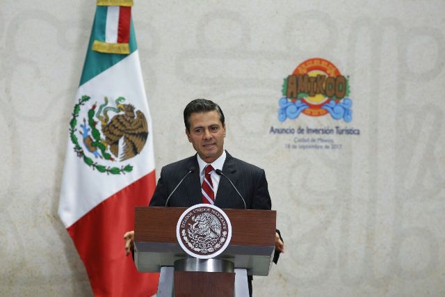 El presidente Enrique Peña Nieto presenta el proyecto de desarrollo turístico Amikoo.