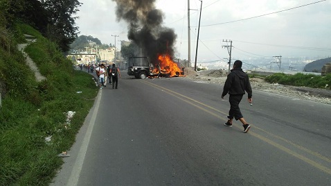 Unidad siniestrada. 