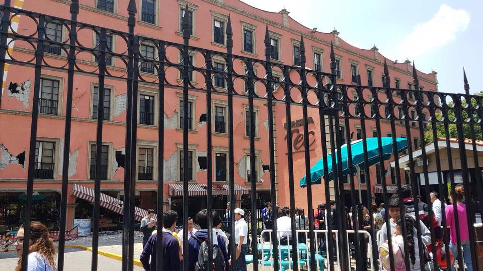 El campus Ciudad de México del Tec de Monterrey es el que sufrió más daños.
