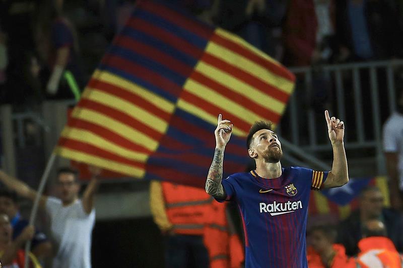 Lionel Messi anotó cuatro goles