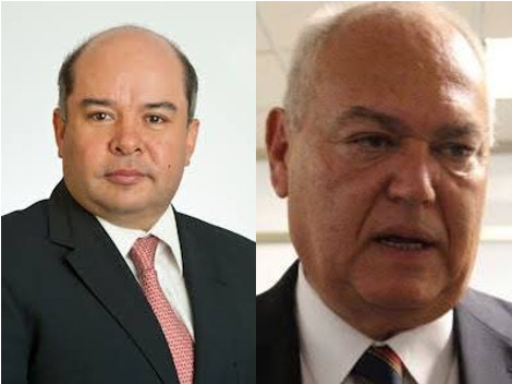 Los ex secretarios de finanzas durante la administración del entonces gobernador Gabino Cué, Gerardo Cagija Estrada y Enrique Arnaud Viñas.