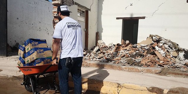 El producto es entregado a través de cuadrillas de voluntarios. 