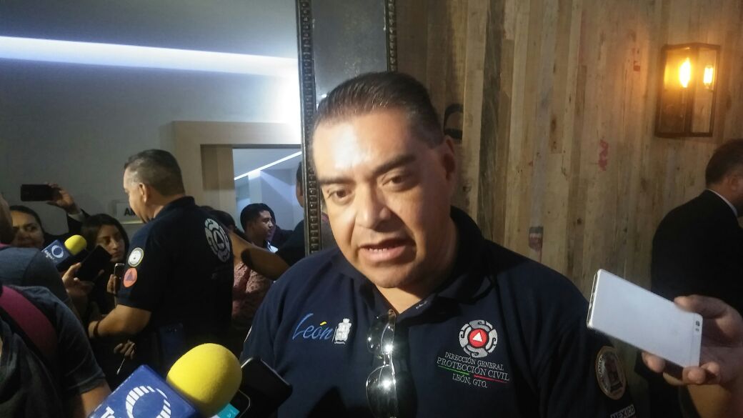 titular de Protección Civil, Salomón Ocampo Mendoza.