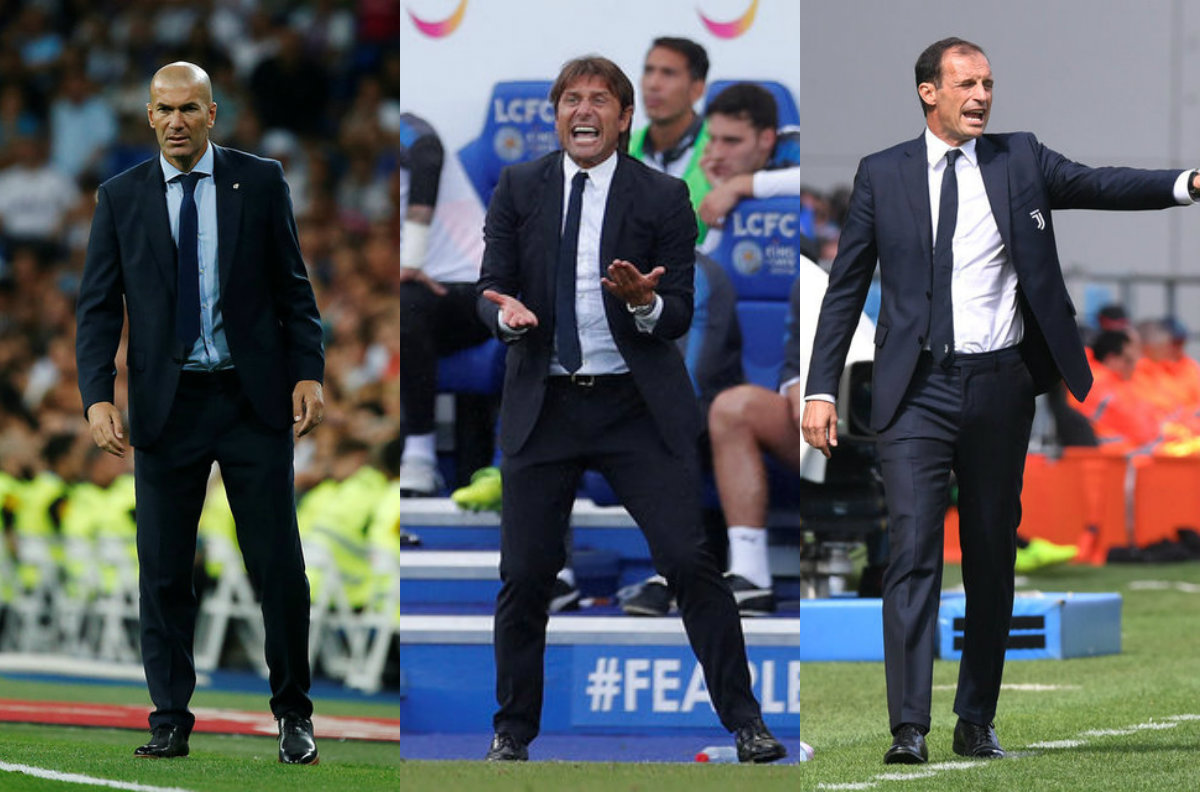 Zidane, Conte y Allegri