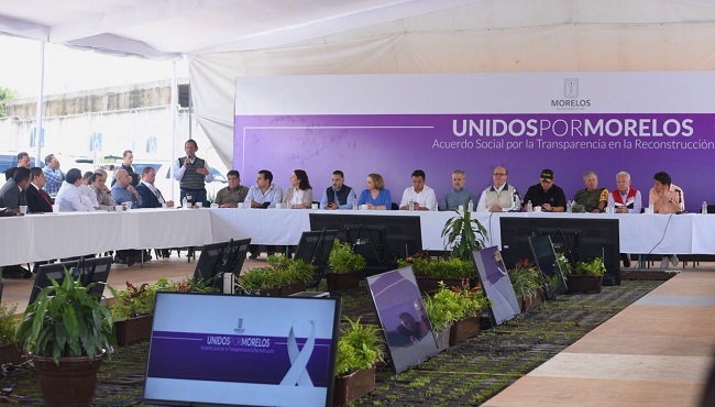 Durante la presentación del fideicomiso.