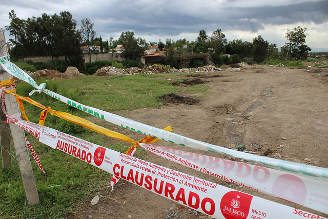 El tiradero sancionado se encuentra en San Juan de Ocotán