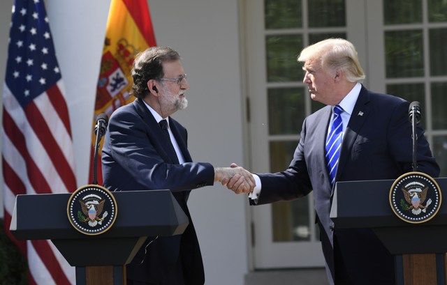 Mariano Rajoy, presidente de España y Donald Trump, presidente de Estados Unidos.
