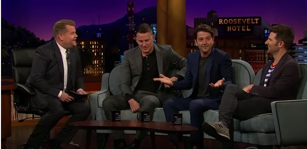Diego Luna estuvo en el programa de James Corden con Channing Tatum y Adam Scott.  