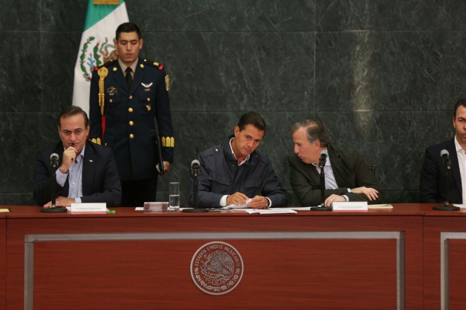 El presidente Enrique Peña Nieto y su gabinete dieron a conocer las cifras de las afectaciones en los estados de Oaxaca, Chiapas, Estado de México, Pu