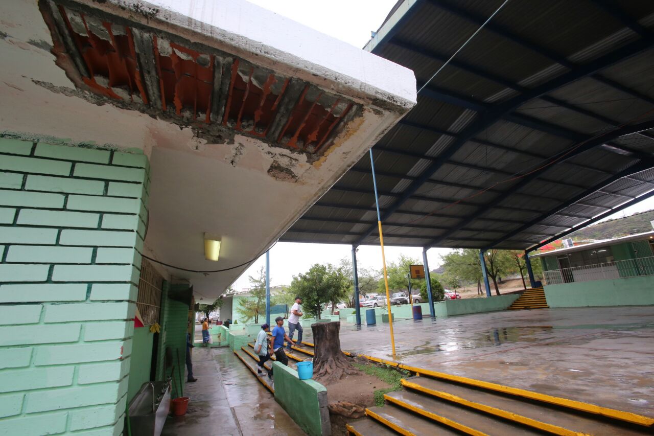 Daños ocasionados por las fuertes lluvias. 