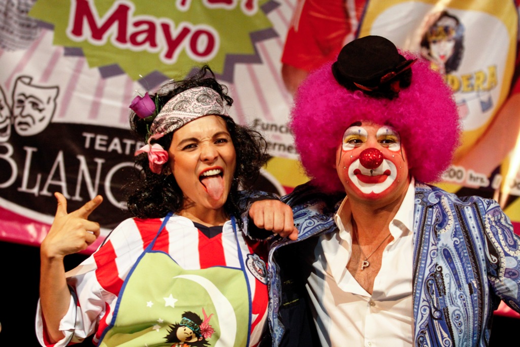 Karla Luna y Platanito.